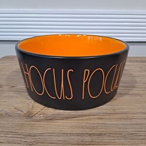 RAE DUNN Hocus Pocus Black Dog Bowl - XL